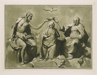 KG 16087
<br/>
Kroning van Maria door de heilige drie-eenheid
<br/>
<em>Scacciati, Andrea (1725-1771)</em>